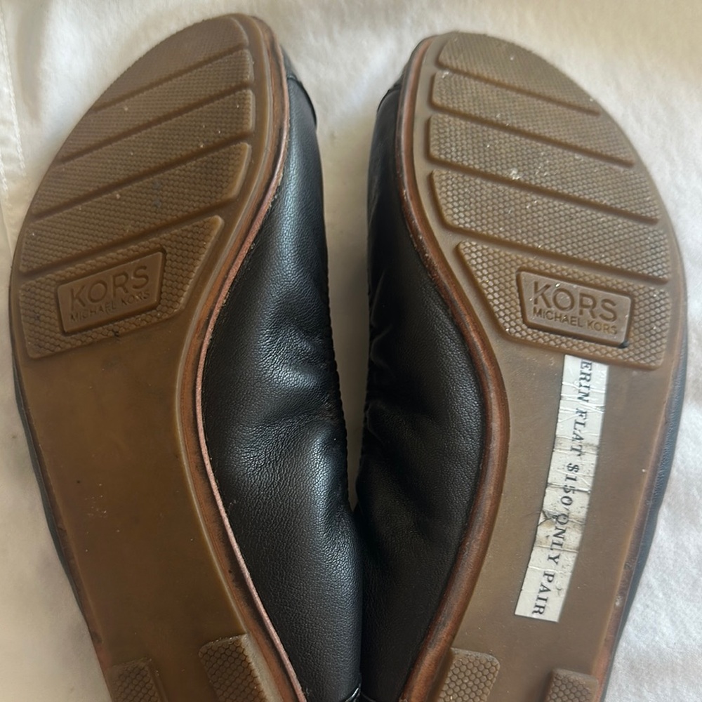 Michael Kors Black Patent Leather Flats - Picture 3 of 3